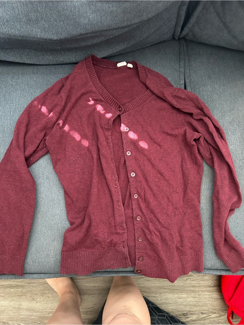 GAP Burgundy Cardigan Sweater